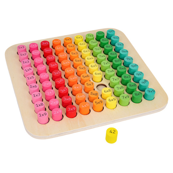 Tabla de înmulțire din lemn – WOODEN MULTIPLICATION TABLE BOARD