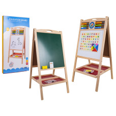 Drevená tabuľa na kreslenie s počítadlom a príslušenstvom EDUCATION BOARD - 
