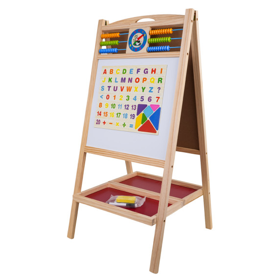 Drevená tabuľa na kreslenie s počítadlom a príslušenstvom EDUCATION BOARD