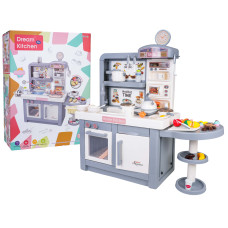 Bucătărie interactivă pentru copii cu accesorii DREAM KITCHEN - gri - 