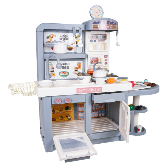 Bucătărie interactivă pentru copii cu accesorii DREAM KITCHEN - gri