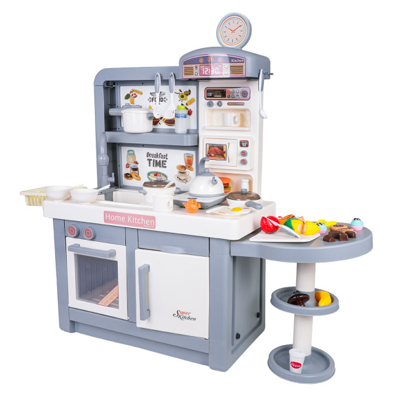 Bucătărie interactivă pentru copii cu accesorii DREAM KITCHEN - gri