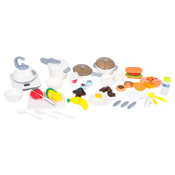 Bucătărie interactivă pentru copii cu accesorii DREAM KITCHEN - gri