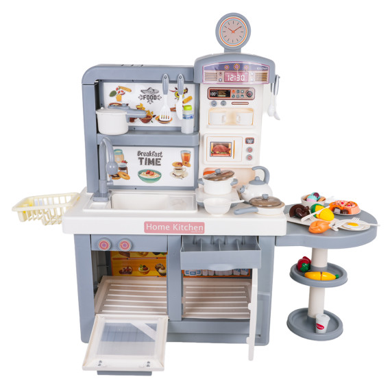 Bucătărie interactivă pentru copii cu accesorii DREAM KITCHEN - gri
