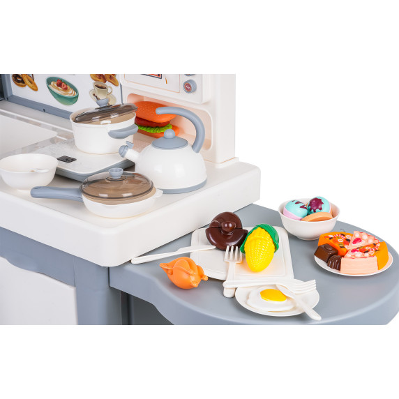 Bucătărie interactivă pentru copii cu accesorii DREAM KITCHEN - gri
