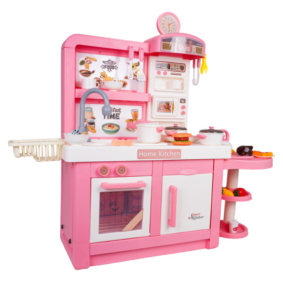Bucătărie interactivă pentru copii cu accesorii – DREAM KITCHEN roz