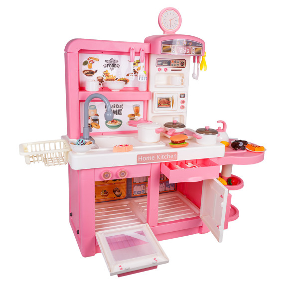 Bucătărie interactivă pentru copii cu accesorii – DREAM KITCHEN roz