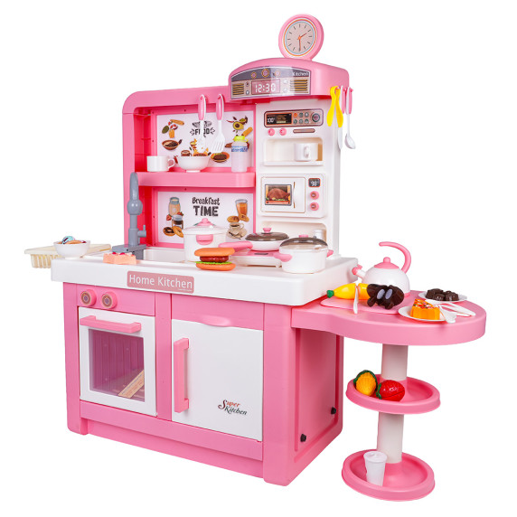 Bucătărie interactivă pentru copii cu accesorii – DREAM KITCHEN roz
