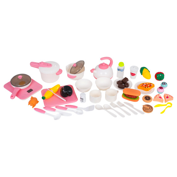 Bucătărie interactivă pentru copii cu accesorii – DREAM KITCHEN roz