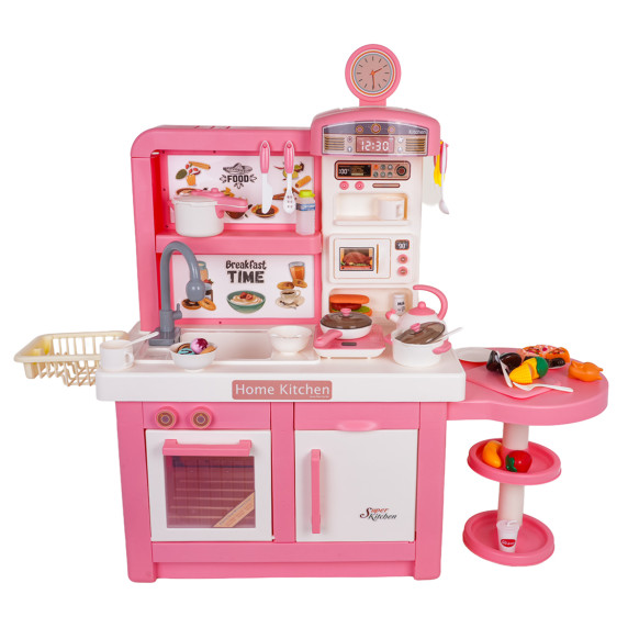Bucătărie interactivă pentru copii cu accesorii – DREAM KITCHEN roz
