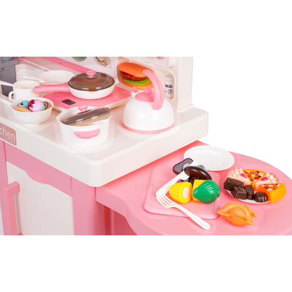 Bucătărie interactivă pentru copii cu accesorii – DREAM KITCHEN roz