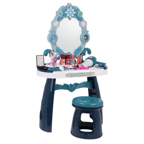 Masă de toaletă pentru copii cu scaun - Inlea4Fun SNOW EDGE DRESSING TABLE