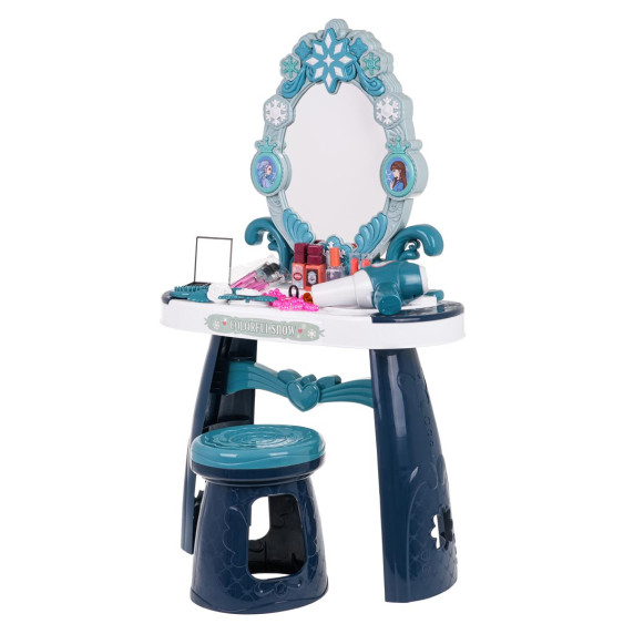 Masă de toaletă pentru copii cu scaun - Inlea4Fun SNOW EDGE DRESSING TABLE