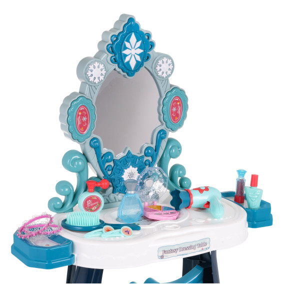 Masă de toaletă pentru copii cu scaun și accesorii - Inlea4Fun FANTASY DRESSING TABLE