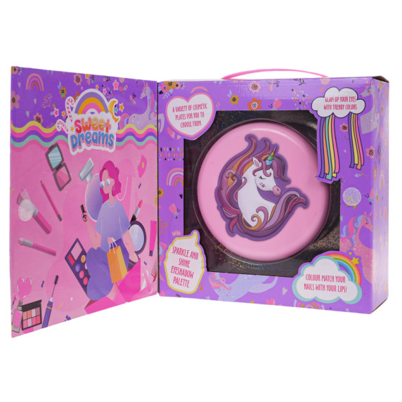 Trusa de machiaj pentru copii - Inlea4Fun SWEET DREAMS - unicorn