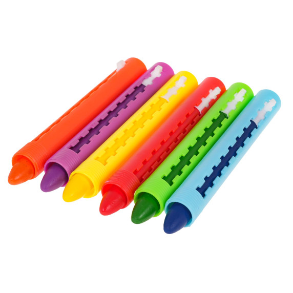 Sada pasteliek na maľovanie na tvár 6 kusov Inlea4Fun CRAYONS