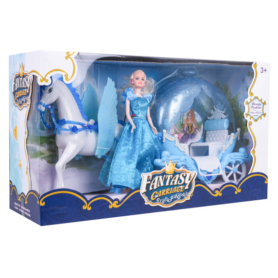 Bábika s koňom a kočiarom FANTASY CARRIAGE Bábika s koňom a kočiarom FANTASY CARRIAGE