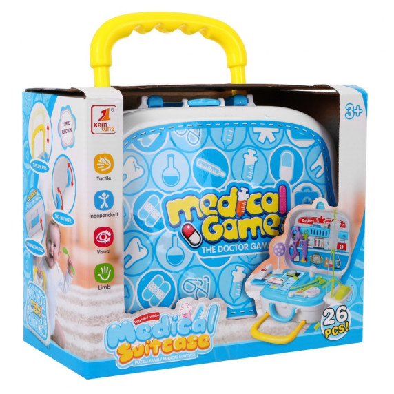 Set medical pentru copii în valiză cu 23 de accesorii - Medical game