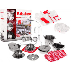 Set bucătar pentru copii cu oale și accesorii - Kitchen Cook Delicious Food - 