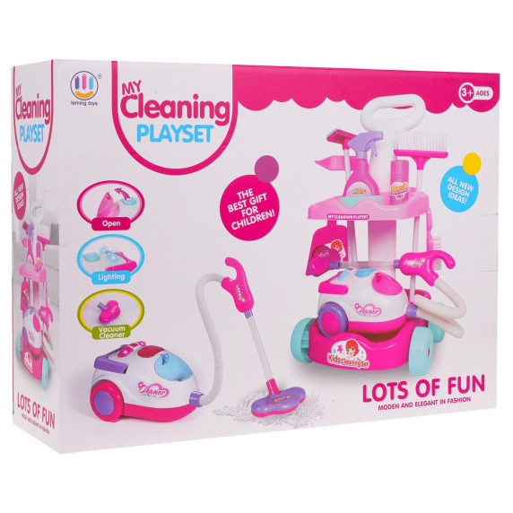 Játék tisztító készlet tartozékokkal Inlea4Fun MY CLEANING PLAY SET