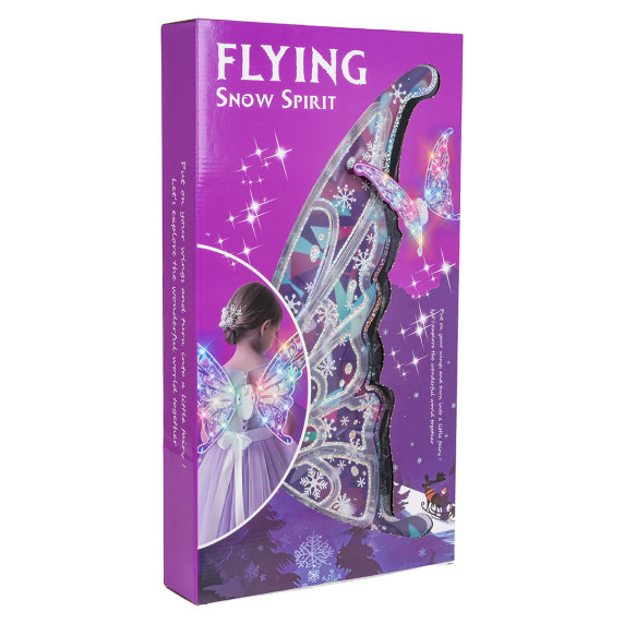 Interaktív, világító pillangószárnyak zenével FLYING SNOW SPIRIT