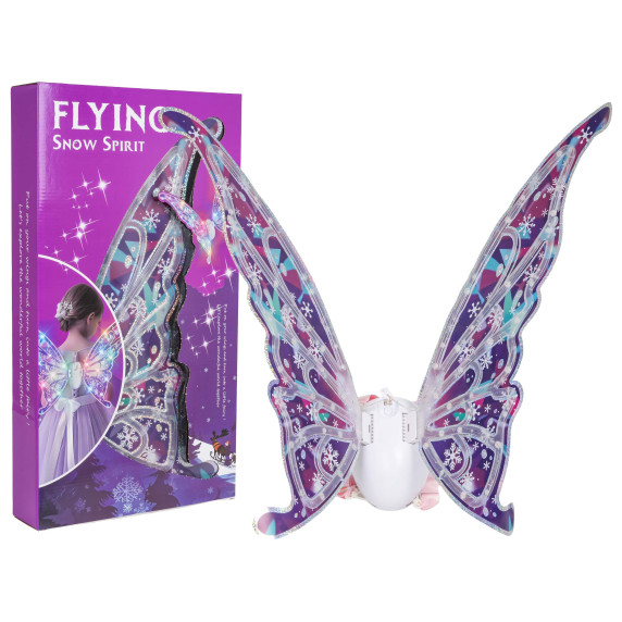 Interaktív, világító pillangószárnyak zenével FLYING SNOW SPIRIT