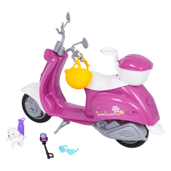 Scuter pentru păpuși cu accesorii – ANLILY „Excursie cu scuterul”