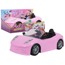 Ružový kabriolet pre bábiky ANLILY Sports Car - 