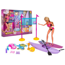 Păpușa Olga cu accesorii – ANLILY „Fata surfer” - 