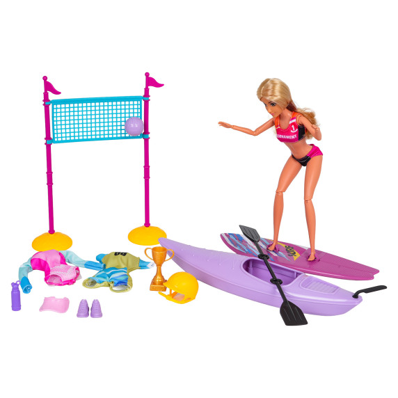 Păpușa Olga cu accesorii – ANLILY „Fata surfer”