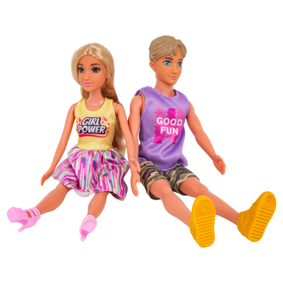 Set de păpuși, Familie în vacanță cu accesorii -  ANLILY COLLECTION