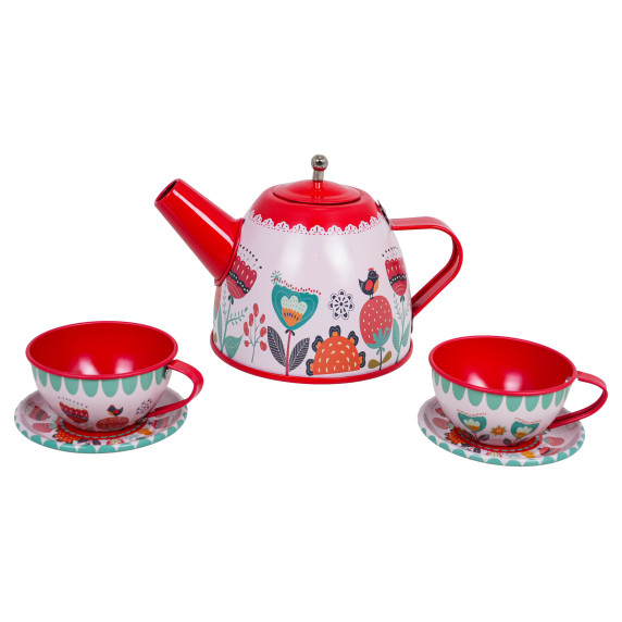 Detská čajová súprava kovová 14 prvkov METAL TEA SET