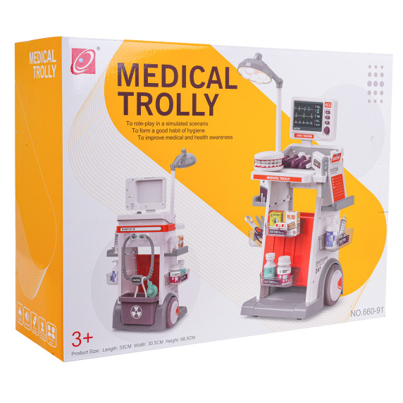 Orvosi kocsi kiegészítőkkel MEDICAL TROLLY