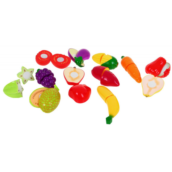 Játék bevásárlókosár pénztárgéppel és kiegészítőkkel Inlea4Fun SUPER MARKET