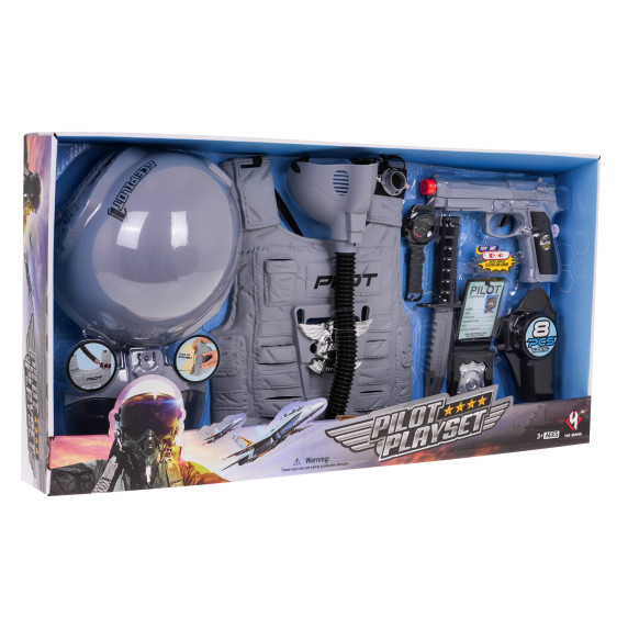 Pilóta jelmez tartozékokkal Inlea4Fun PILOT PLAYSET