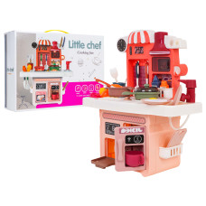 Bucătărie interactivă cu accesorii LITTLE CHEF Cooking Fun – roz - 