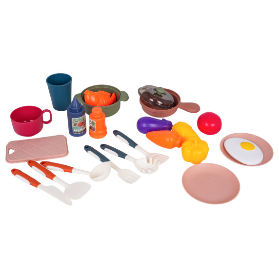 Bucătărie interactivă cu accesorii LITTLE CHEF Cooking Fun – verde