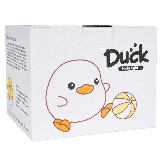 Lampa de noapte din silicon – DUCK NIGHT LIGHT – rățușcă albă