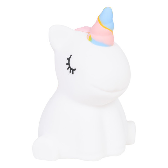 Lampa de noapte din silicon – unicorn alb