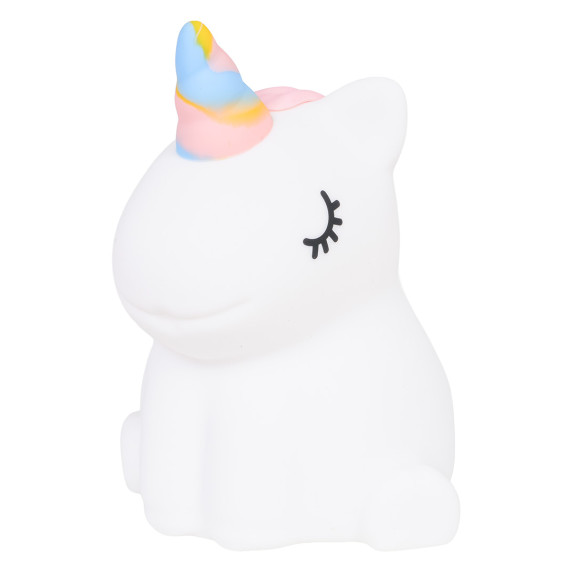 Lampa de noapte din silicon – unicorn alb