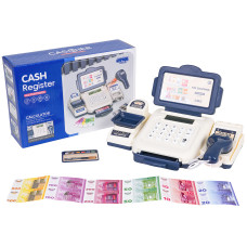 Interaktív pénztárgép kiegészítőkkel  CASH REGISTER - kék-fehér - 