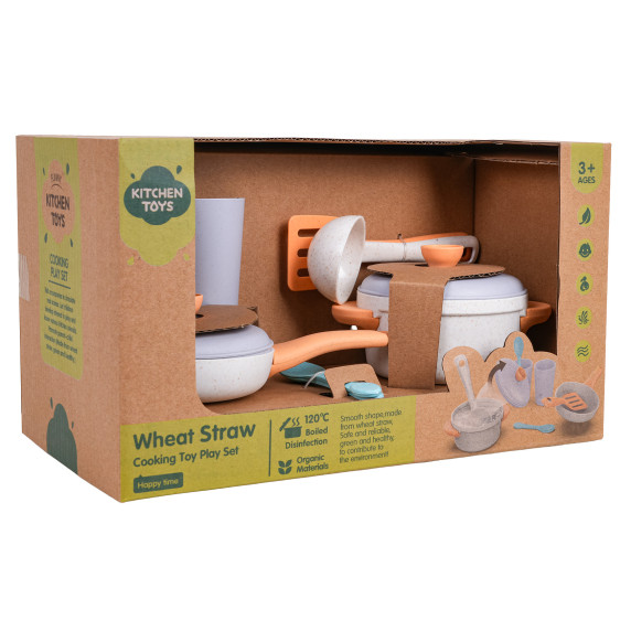 Detský riad z bioplastu 10 prvkov KITCHEN TOYS