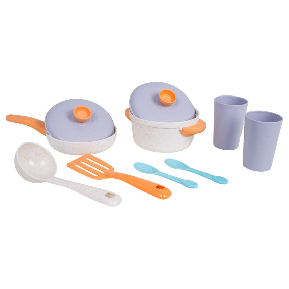 Detský riad z bioplastu 10 prvkov KITCHEN TOYS