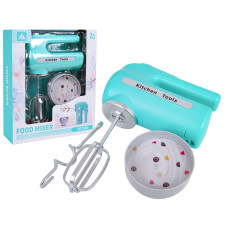 Mixer interactiv cu teluri și bol -  FOOD MIXER - albastru - 