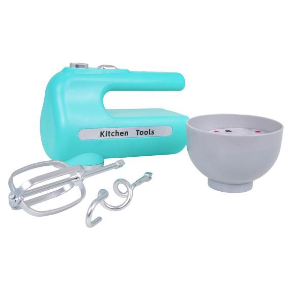 Mixer interactiv cu teluri și bol -  FOOD MIXER - albastru