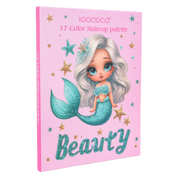 Sada na líčenie s morskou pannou 17 farieb BEAUTY - ružová
