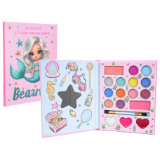 Sada na líčenie s morskou pannou 17 farieb BEAUTY - ružová - 