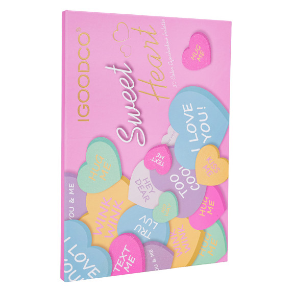 Sada na líčenie v tvare srdca 30 farieb SWEET HEART