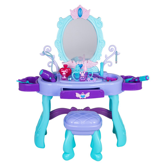 Interaktívny detský toaletný stolík s doplnkami PRINCESS DRESSING TABLE