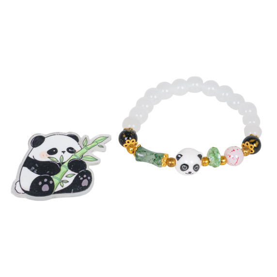 Brățară din mărgele Panda LOVEDEER – albă